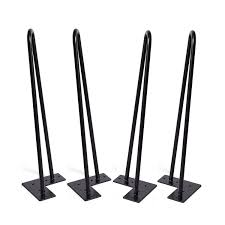 Easy mid century modern floor plans. Hairpin Legs 28 Inch Set Of 4 28 Black Nightstand Diy Furniture Metal Table Legs Perfect For Coffee Table Designer Desk 3 8 Diameter Satin Black Two Rod Mid Century Modern Style Dining Table
