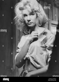 Yvette Mimieux On Set Of The Film Platinum High School 1960 Stock Photo Alamy