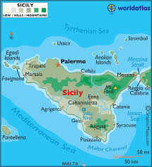 Sicily Large Color Map Visit Sicily Sicily Sicily Italy