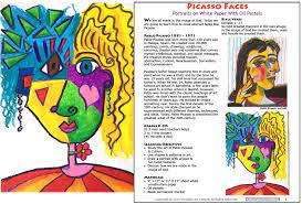 Check spelling or type a new query. Picasso Faces On White Paper Portrait Drawing In Oil Pastel Art Lesson Christian Art Lessons