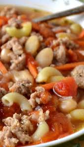 Sausage And White Bean Soup Altered This A Little Used 2 Cans Of Great Northern Beans Fire Roasted Dic Bean Soup Recipes White Bean Soup Recipes Stew Recipes