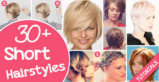 Long and thick hair people know, blowing drying your hair is beyond a struggle. 30 Short Hairstyles For That Perfect Look Cute Diy Projects