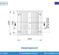5 x 2 FOCO Materialcontainer Doppeltür kurze Seite Anthrazit ...
