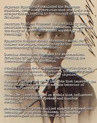 2Majorana Ettore Majorana's uncle was also a physicist and his name was  Quirino Majorana, and he is known for the so-called "Majorana effect". It  seems he discovered that the lead spheres submerged