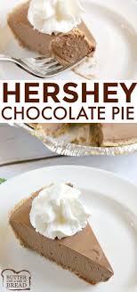 Hershey Chocolate Pie Is A No Bake Chocolate Pie Made With Melted Marshmallows Recette Dessert Recette Chocolat Desserts