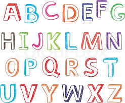 Let's merge same letters by moving them in any directions. Hand Drawn Alphabet Letters Vector Stock Vector Colourbox