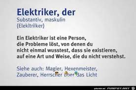 Opa ist letztes jahr gestorben. Elektriker Der