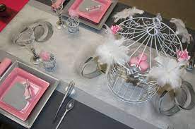 Candy bar, (vous pouvez faire un mix ou prendre la même couleur pour tout le lot) dimension des moulins à vent : Decoration De Table Mariage Gris Rose Www Le Geant De La Fete Com Le Decoration De Table Gris Et Rose Decoration De Table Gris Decoration Table Mariage