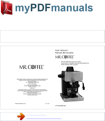 There are plenty of when it comes to cleaning an espresso machine, the mr. Mrcoffee Espresso Maker Bvmc Ecm260 Users Manual User Mr Coffee