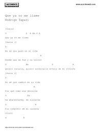 Ver las letras de rodrigo tapari y escuchar es tan grande este amor, fué difícil, fue culpa de los dos, y para que sufrir y más canciones! Que Ya No Me Llame Rodrigo Tapari