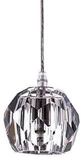 Amazon Com Modern Clear Crystal Globe Pendant Lighting For Kitchen Island One Light Indoor Decorative Fixture Ceil Ceiling Pendant Globe Pendant Dinning Room