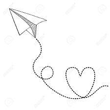 Paper Airplane Clipart And Love Google Search Papierflieger Fotoalbum Erstellen Niedliche Zeichnungen