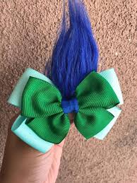 Trolls Hair Bows Trolls Hair Clips Trolls Bows Poppy Diadema De Bricolaje Felpa Pelo Casero
