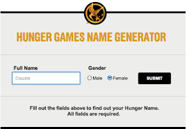 Get Your Panem Name With Our Hunger Games Name Generator Hunger Games Names Game Name Generator Hunger Games