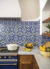 Portuguese blue and white kitchen tiles. A Kitchen Reimagined Pocketmags Com