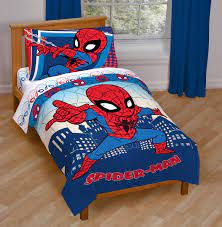 Superhero bedding theme for boys bedroom diy super hero kids bedroom [i like that the cityscape isn ic book avengers bedroom on pinterest wanna treat your kids just apply disney bunk beds children s murals decorating ideas for baby toddler. Super Hero Adventures Go Spidey Toddler Bed Set Walmart Com Walmart Com