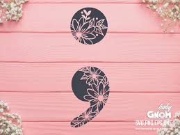 Download Floral Semicolon Svg Semicolon Svg Serotonin Svg Oxytocin 964058 Illustrations Design Bundles