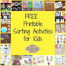 I want to be able to try my best to educate my son like his daycare … The Activity Mom Free Printable Sorting Activities For Kids The Activity Mom
