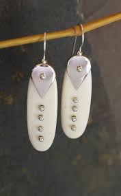 Minimalist White Silver Lightweight Earrings With A Clean Etsy Simple Silver Jewelry Cleaning Silver Jewelry Unique Earrings