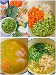 For a warming weeknight meal, try this quick and easy recipe for a brothy chicken soup full of carrots, peas, and egg noodles. Chicken Detox Soup Together As Family