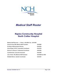 1761 nw 123rd total woman health care pa is a health care organization in ocoee with specialist listed as their primary medical specialization. Medical Staff Roster Nch Healthcare System