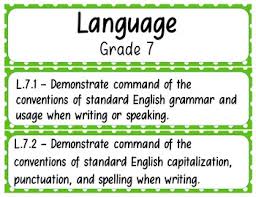 7th Grade Ela Standards Pocket Chart Printables Common Core