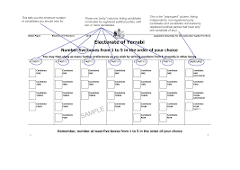 Ballot Papers For The Legislative Assembly Elections Act