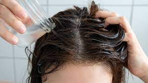 Rub the mixture into hair, starting at the the top and running it down the length. The No Shampoo Experiment Six Months Later