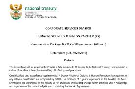 National treasury has announced the approval of a $1 billion emergency assistance loan for south the national treasury have revealed that over r50 billion of debt is owed by municipalities in south. National Treasury On Twitter Treasury Vacancies We Are Looking For 2 Human Resource Business Partners For More Details Visit Https T Co Zqnmeqs8az Https T Co Ctvr8h0qgz
