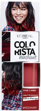 Temporary hair color wax hailicare 4.23 oz wash out hair dye unisex instant hair wax natural washable hair color for men women kids party cosplay date (purple) 3.6 out of 5 stars. Loreal Paris Colorista Washout Washout Redhair Lyko Com