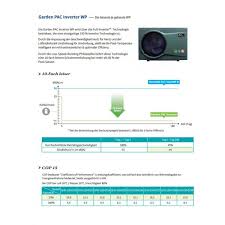 Inverter Warmepumpe Garden Pac 17 3kw Bis 75m Mit Wifi Poolparadies De