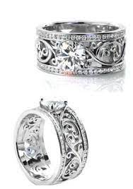 Pin On Filigree Engagement Rings