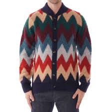 Inspired by a classic pendleton design from the 1920s that was rediscovered in a private collection. Howlin Magician Knit Cardigan Navy Usa Stockists