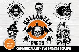 Download Halloween Party Svg Skull Svg Bundle Woman Skull Svg Files 777670 Cut Files Design Bundles