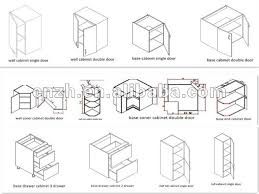 standard sizes modular kitchen cabinets