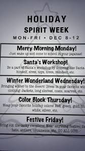 Whether it's by having a holiday baking competition, bringing in your favorite treat, or even a push for healthy fruit prepared in a festive way, find ways to celebrate the season with food. Holiday Spirit Week Holidays Pinterest Spirit Weeks School Spirit Week Holiday Spirit Week Spirit Week