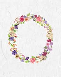A detailed and pretty printable in letter size that would add the perfect touch to your home decor or party decoration. Free Printable Floral Monograms The Cottage Market