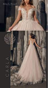 Carla Wedding Dress Black Pearl Collection Black Wedding Dresses Blush Pink Wedding Dress Light Pink Wedding Dress