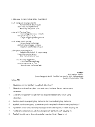 Kalau keladi sudah ditanam janganlah lagi meminta talas kalau budi sudah ditanam janganlah lagi meminta balas. Pantun Agama Stpm