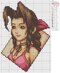 Free final fantasy vi cross stitch patterns. Aeris Final Fantasy Fantasy Cross Stitch Disney Cross Stitch Cross Stitch Heart