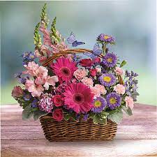 The flowers used for a wedding bouquet often depend on the bride's preferences, but most often you can expect to see a white bouquet. Country Basket Blooms Teleflora