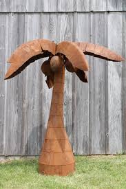 Blend ma fbx obj oth. 72 Rustic Metal Palm Tree Decorative Yard Decor