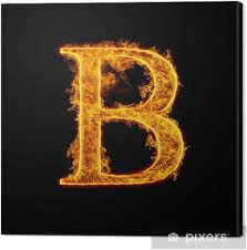 Find the perfect alphabet b stock photo, image, vector, illustration or 360 image. Leinwandbild Feuer Alphabet Buchstaben B Pixers De