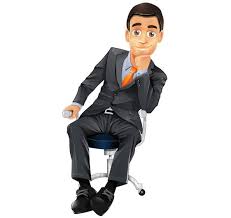 Free Businessman Vector Character Cartooncharacter Vectorcharacter Character Vector Person Drawing Business Man Man Sitting