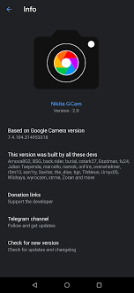 Install stable version of gcam to enjoy astrophotography, night sight, lens blur. Nikita Ngcam 7 4 104 V2 0