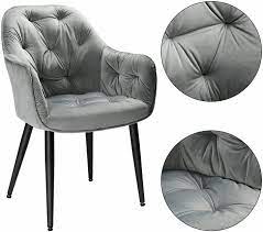 Buy Dining Chairs Set Of 2 Velvet Chairs For Dining Room Fabric Kitchen Chairs Upholstered Seat With Thick Padded Armchair Black Metal Legs Capacity 180kg Online In Taiwan B08nb6y2tg