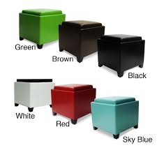 Folding storage ottoman bench with padded flip lid is the perfect accent to stylishly organize your home. Storage Ottoman Cube With Tray Ideas On Foter