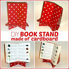 Diy Cardboard Bookstand Someday Crafts Diy Book Stand Diy Book Book Stands