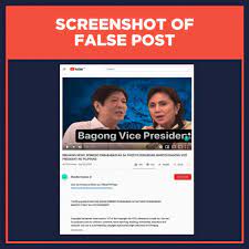 Son of former philippine dictator denies seeking family image rebrand via cambridge analytica. False Bongbong Marcos Announced As New Vp In September 2020