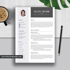 Editable Resume Template For Microsoft Word Curriculum Vitae Modern Cv Layout Job Winning Resume Word Resume Teacher Resume Cover Letter Instant Download Plannerbundle Com